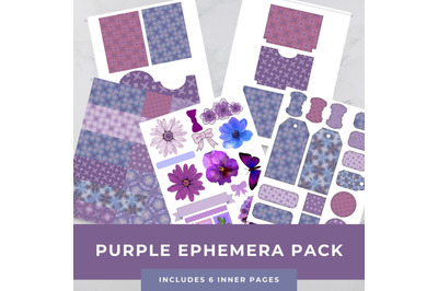 Purple Ephemera Printable Pack