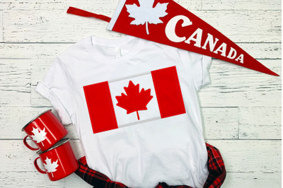 Canadian Flag | Applique Embroidery