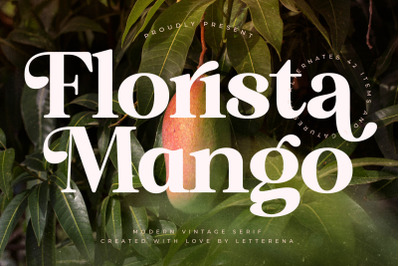 Florista Mango - Modern Vintage Serif