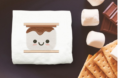 Mini Kawaii Cartoon Smore | Embroidery