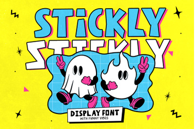 Stickly - Fun Display Font