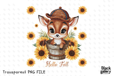 Hello Fall Watercolor Sublimation