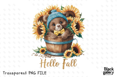 Hello Fall Watercolor Sublimation