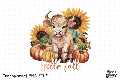 Hello Fall Watercolor Sublimation