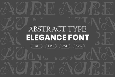 Abstract Type Elegance - Illustration