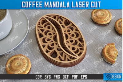 Coffee Mandala Laser Cut | 3D Coffee Cup | 3D Template | CNC File