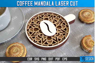 Coffee Mandala Laser Cut | 3D Coffee Cup | 3D Template | CNC File