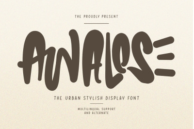 Awalose Urban Stylish Display Font