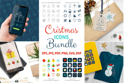 Christmas Icons Bundle | Festive Clipart