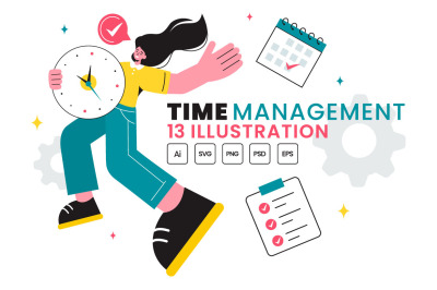 13 Time Management Planning Illustration