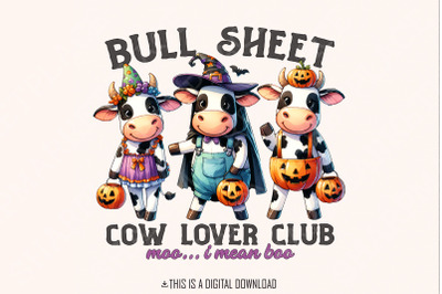 Bull Sheet PNG, Halloween Png, Ghost Cows PNG, Funny Cow Png, Spooky Cow Png, Cow Lover Png, Fall Cows Png, Halloween Cow Png, Download