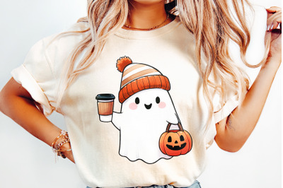 Boo-jee PNG, Cute Halloween Ghost, Spooky Season Shirt Design, Boo-jee Ghost Png, Kids Halloween Design, Halloween T-shirt Sublimation