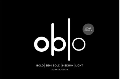 Oblo - Sans Serif Cool Font Family