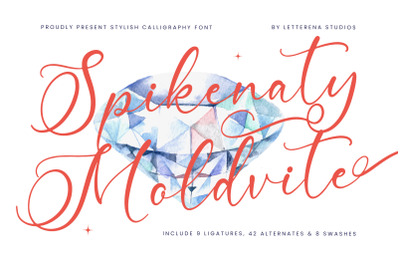 Spikenaty Moldvite - Stylish Calligraphy Font