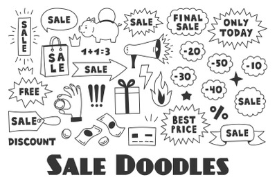 Sale Doodles PNG Clipart