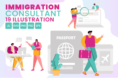 19 Immigration Consultant Illustration