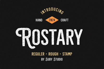 Rostary Vintage Font Family