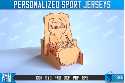 Personalized Sport Jerseys | Sport Sign | Gift Idea | Wood Shape | CNC