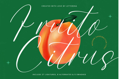 Fruito Citrus - Modern Handwritten Font