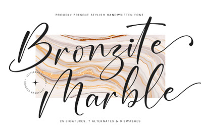 Bronzite Marble - Stylish Handwritten Font