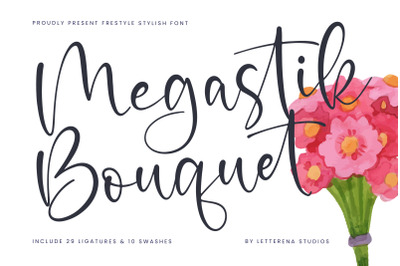 Megastik Bouquet - Freestyle Stylish Font