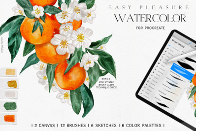 Easy Pleasure Watercolor Studio for Procreate