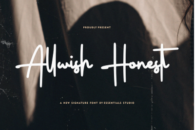 Allwish Honest - Elegant Signature Font