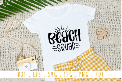 Beach Squad Quotes SVG Cut File