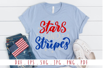 Stars And Stripes Quotes SVG Cut File