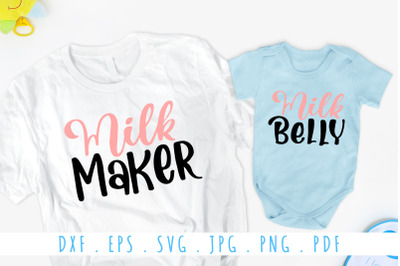 Mama And Me Matching Shirts SVG Cut File