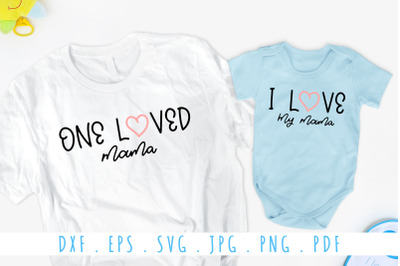 Mama And Me Matching Shirts SVG Cut File