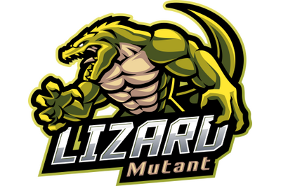 Lizard mutant esport mascot logo design