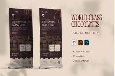 World Class Chocolate - Roll Up Banner