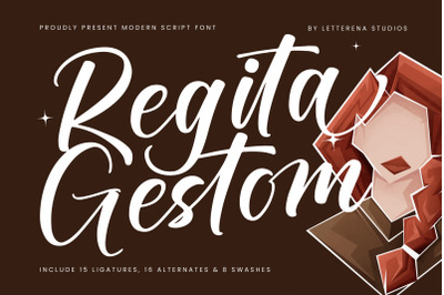 Regita Gestom - Modern Script Font