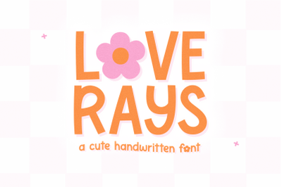 Loverays - Cute Handwritten Font