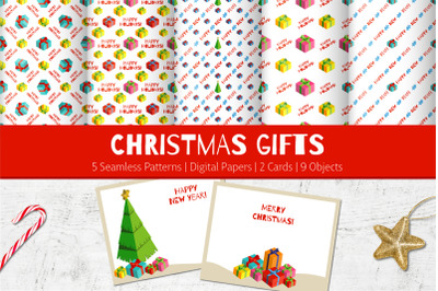 Isometric Christmas Gifts &amp; Patterns