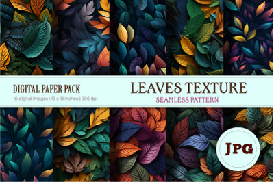 Leaves seamless texture. Digital Paper.