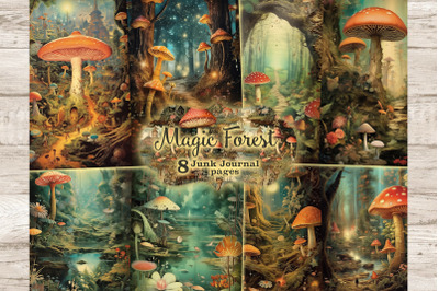 Magic Forest Junk Journal Page | Fairy Fantasy Printable