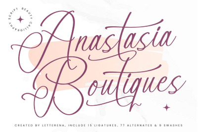 Anastasia Boutiques - Beauty Calligraphy Script