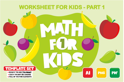 MATH for KIDS - WORKSHEET for KIDS Part 1