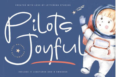 Pilots Joyful - Natural Handwritten Font