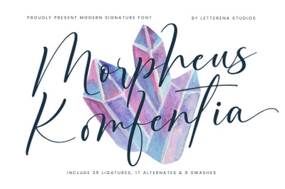 Morpheus Komfentia - Modern Signature Font