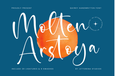 Molten Arstoya - Quirky Handwritten Font