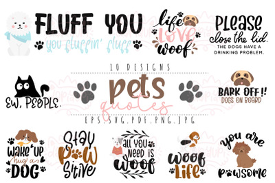 Pet Quotes SVG Cut File | Animal Lover SVG | Cat And Dog SVG