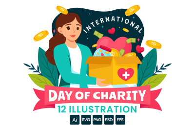 12 International Day of Charity Illustration