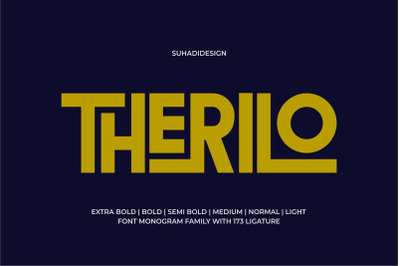 Therilo - Sans Serif Monogram Font