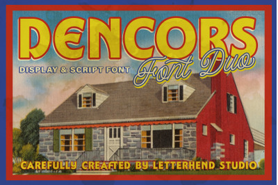 Dencors Vintage Font Duo