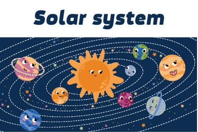 Solar system poster