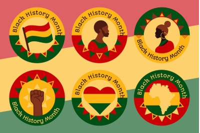 Black History Month Badges