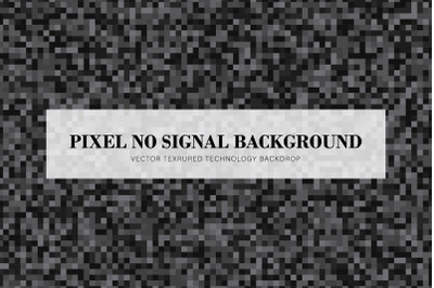 No Signal Black and White Background